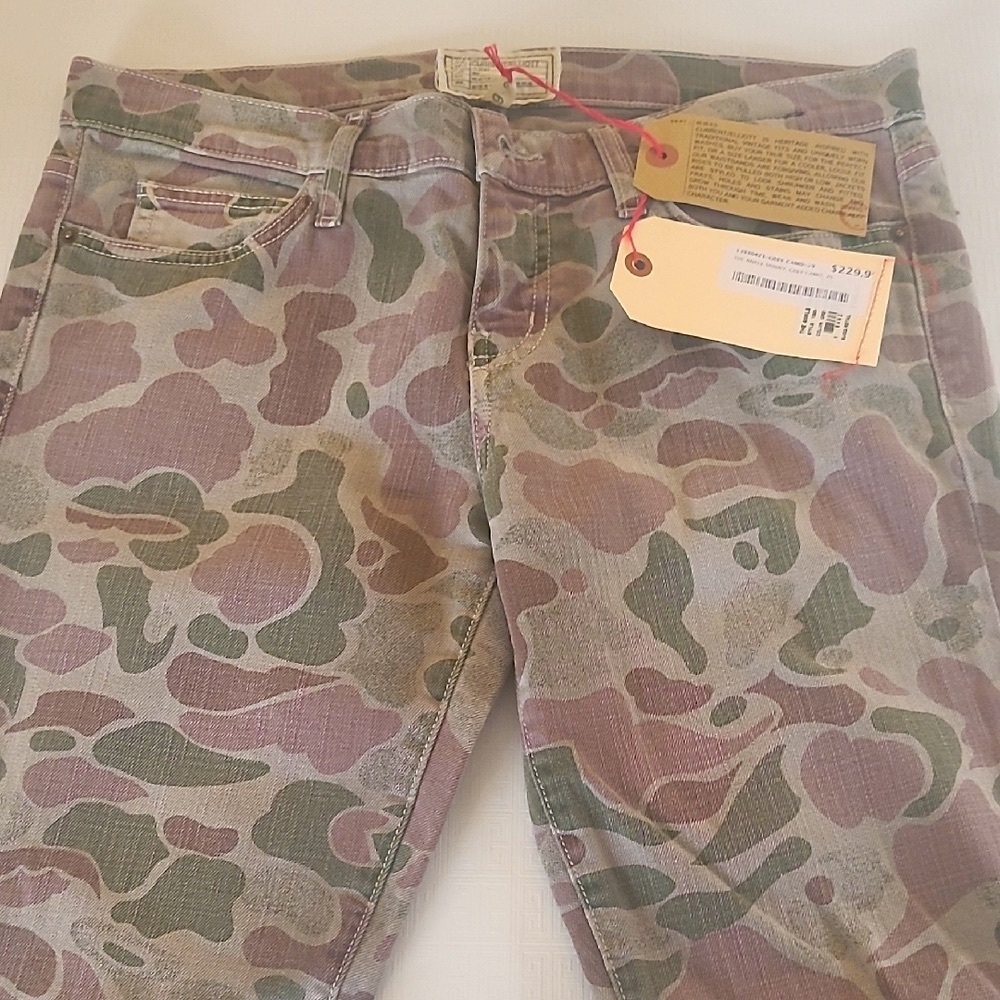 Current Elliott The Ankle Skinny, Grey Camo